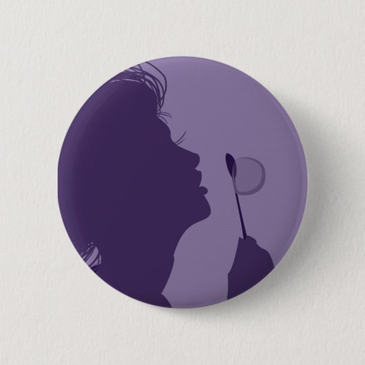 泡送風機 缶バッジ (正面)