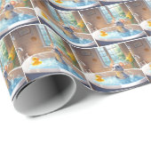 泡風呂に入ったネズミとアヒル ラッピングペーパー (ロールコーナー)