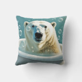 泡風呂のホッキョクグマ クッション (裏面)