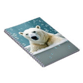 泡風呂のホッキョクグマ ノートブック (右側)