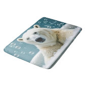 泡風呂のホッキョクグマ バスマット (アングル)