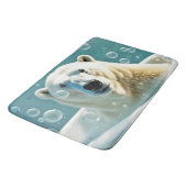 泡風呂のホッキョクグマ バスマット (アングル)