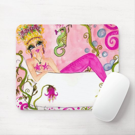 泡風呂の人魚 マウスパッド (マウス)