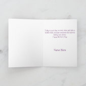 泡風呂の母の日札に入る カード (内部)