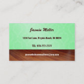 泡風呂は名刺の後をつけます 名刺 (裏面)