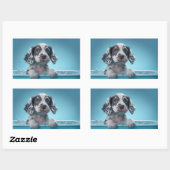 泡風呂カップ 長方形シール (シート)