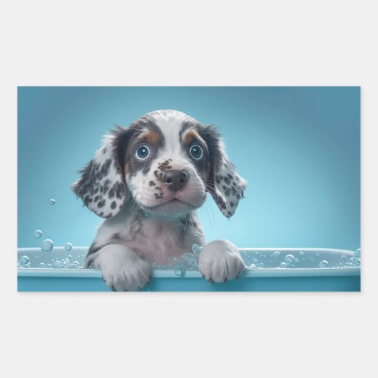 泡風呂カップ 長方形シール (正面)