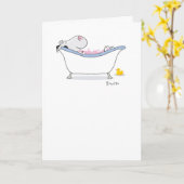 泡風呂 カード (黄色い花)