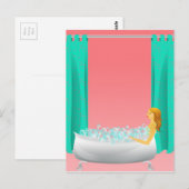 泡風呂 ポストカード (正面/裏面)