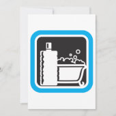 泡風呂 招待状 (正面)