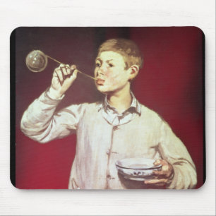 泡1867-69年を吹いている男の子 マウスパッド