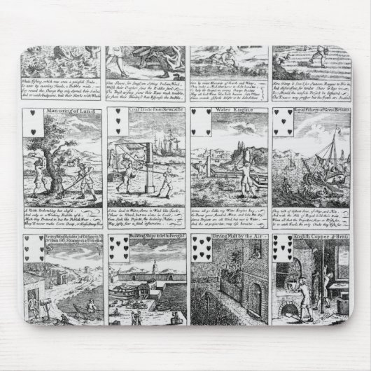 "泡"投機を風刺するカードを遊ぶこと マウスパッド (正面)