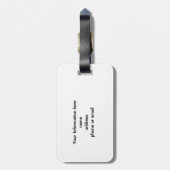 泡Bobaの真珠のミルクの茶タピオカの球 ラゲッジタグ (裏面縦)