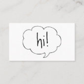 泡HI! プロフィールカード 名刺 (裏面)