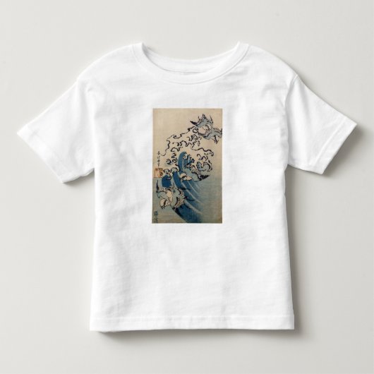 波および鳥、c.1825 トドラーTシャツ (正面)
