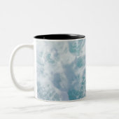 波かわいらし泡 ツートーンマグカップ (左)