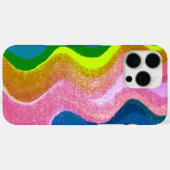 波かわいらしiPhoneケース Case-Mate iPhoneケース (裏面 (横))