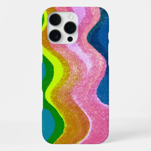 波かわいらしiPhoneケース iPhoneケース (裏面)
