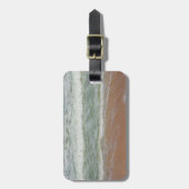 波がビーチの熱帯画像 ラゲッジタグ (正面縦)