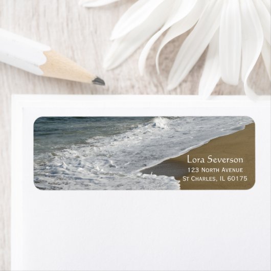 波がビーチ ラベル (インサイチュ)