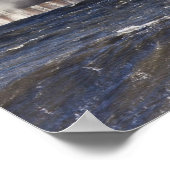 波がローカーライトハウスに衝突 ポスター (角)