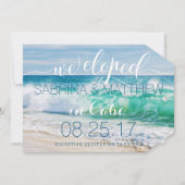 波が吹き荒れる熱帯風が駆け落ち結婚した 案内状 (正面)