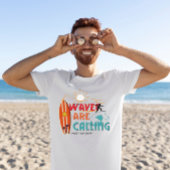 波が呼び出され、サーフTシャツに行かなければならない Tシャツ