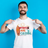 波が呼び出され、サーフTシャツに行かなければならない Tシャツ