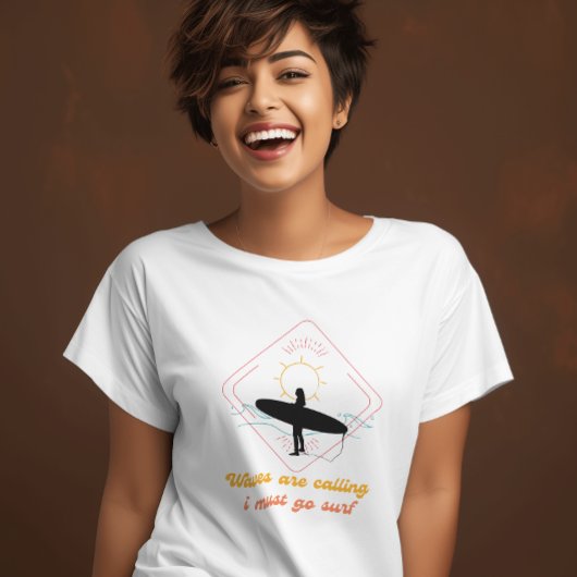 波が呼び出している私はグラフィックに行く必要があおもしろいる Tシャツ