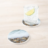 波が小石に砕け落ちるトシカマ コースター (側面)