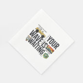 波が待っている スタンダードランチョンナプキン (角)