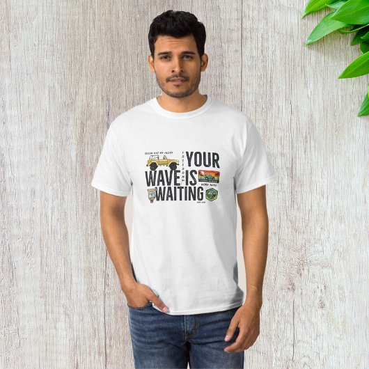 波が待っている Tシャツ