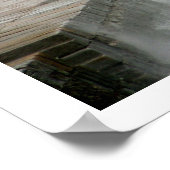 波が桟橋に衝突 ポスター (角)