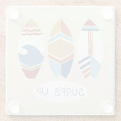 波が立った!サーフボード ガラスコースター (裏面)