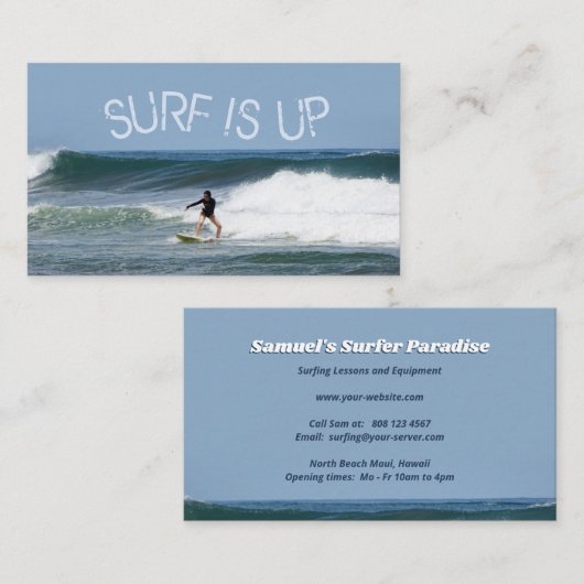 波が立つ 名刺 (正面/裏面)