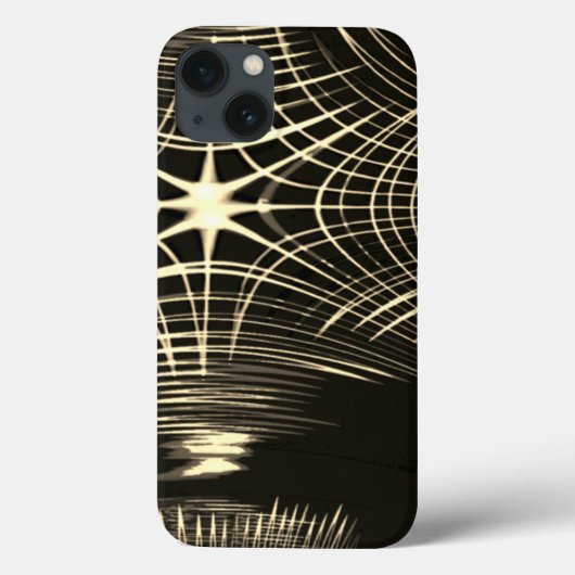 波で繰り返され、交差するカーキ線 Case-Mate iPhoneケース (裏面)