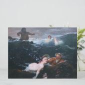 波で遊ぶニンフとサティロス カード (スタンド正面)