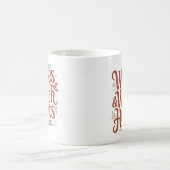 波とウィッチハント おもしろ本好きのファンタジー コーヒーマグカップ (中央)