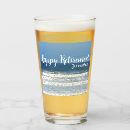 波とサーフィンの退職祝い タンブラーグラス