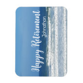 波とサーフィンの退職祝い マグネット (縦)