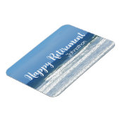 波とサーフィンの退職祝い マグネット (左側)