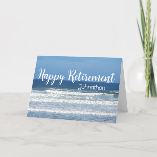 波とサーフィンの退職 シーズンカード (正面)