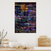 波とパーティクル ポスター (キッチン)