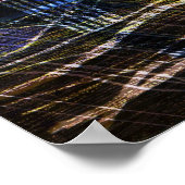 波とパーティクル ポスター (角)