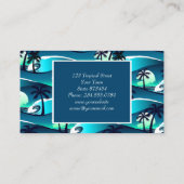 波とヤシの木 名刺 (裏面)