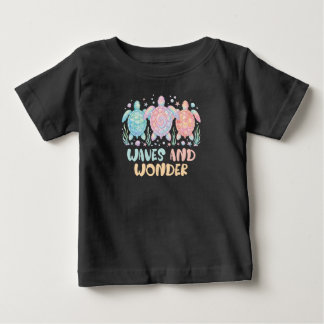 波と不思議の夏 ベビーTシャツ