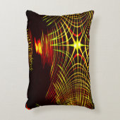 波と光の効果で繰り返される線 アクセントクッション (正面(垂直))