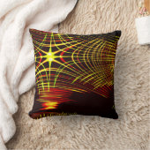 波と光の効果で繰り返される線 クッション (ブランケット)