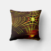 波と光の効果で繰り返される線 クッション (裏面)