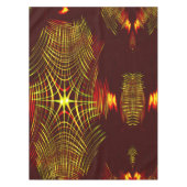 波と光の効果で繰り返される線 テーブルクロス (正面)